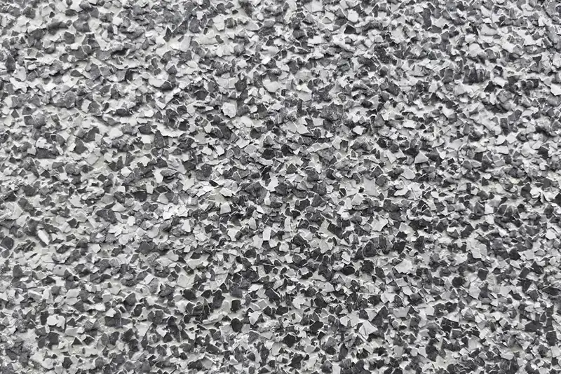 closeup of epoxy flooring