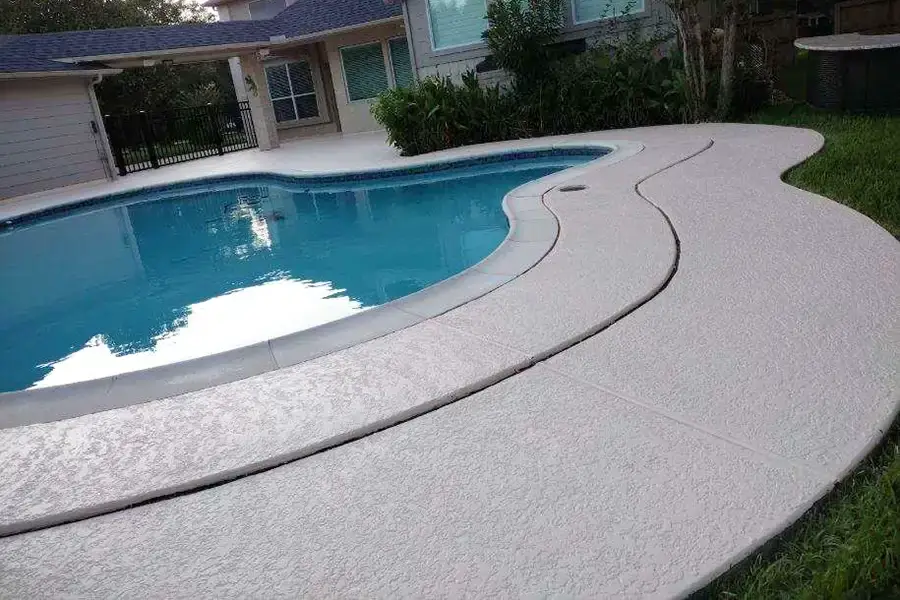 sealed concrete around pool